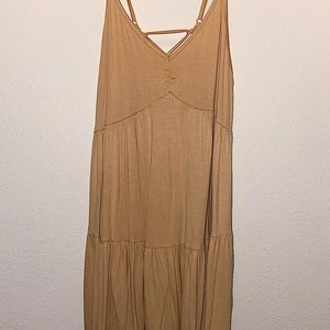 Forever21 yellow mini dress, partially backless